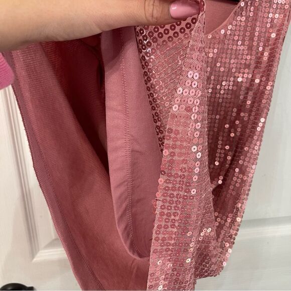 Worthington Blush Pink Sequin Tank Top - Picture 5 of 7